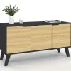 Buffet bas scandinave noir
