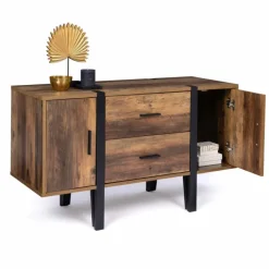 Buffet bois foncé avec pied épingle
