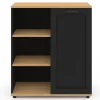 Buffet d'appoint noir et bois