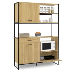 Buffet de cuisine industriel 3 portes 1 tiroir