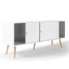 Buffet scandinave bois blanc EFFIE