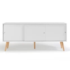 Buffet scandinave bois blanc EFFIE