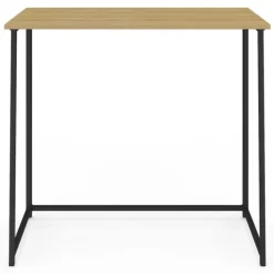 Bureau pliable industriel bois et métal