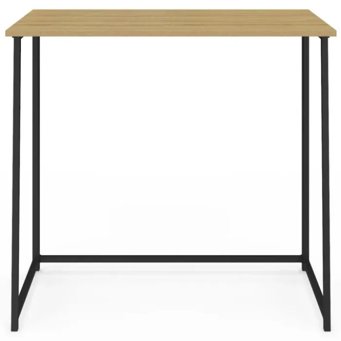 Bureau pliable industriel bois et métal
