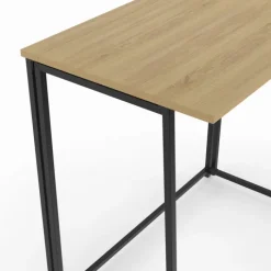 Bureau pliable industriel bois et métal