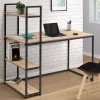 Bureau style industriel en métal et bois