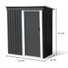 Cabanon de jardin en métal toit plat 1,3m²