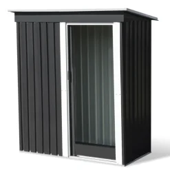 Cabanon de jardin en métal toit plat 1,3m²