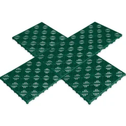 Caillebotis extérieur en plastique vert