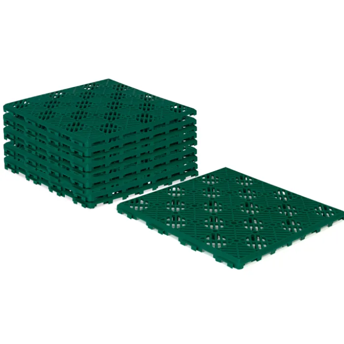 Caillebotis extérieur en plastique vert