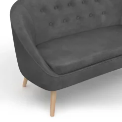 Canapé 2 places scandinave gris