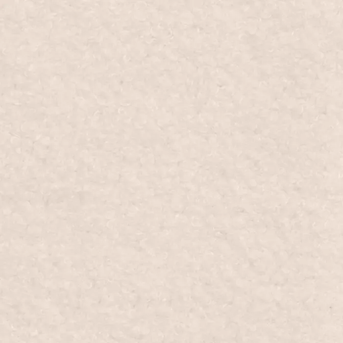 Canapé double capitonné en tissu bouclette beige
