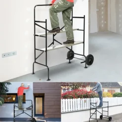 Échafaudage roulant et pliable hauteur de travail 2,5m