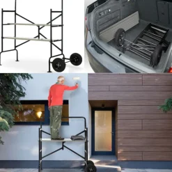 Échafaudage roulant et pliable hauteur de travail 2,5m