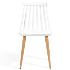 Chaises à barreaux blanches style scandinave