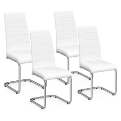 Chaises blanches design pour salle à manger MIA