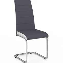 Chaises grises et blanches design pour salle à manger