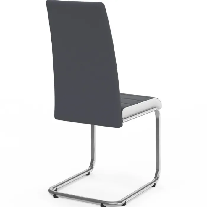 Chaises grises et blanches design pour salle à manger