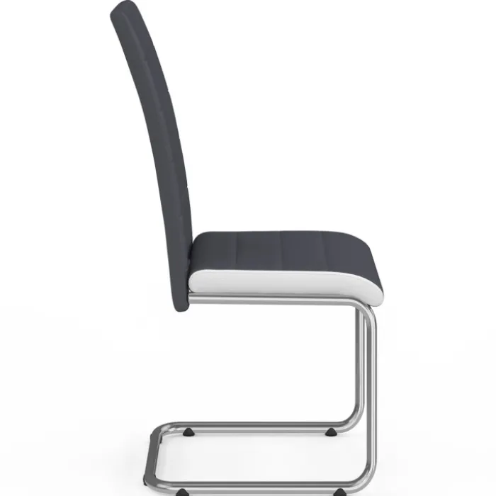 Chaises grises et blanches design pour salle à manger