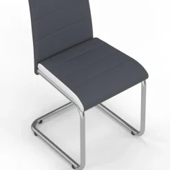 Chaises grises et blanches design pour salle à manger