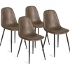 Chaises marron vintage
