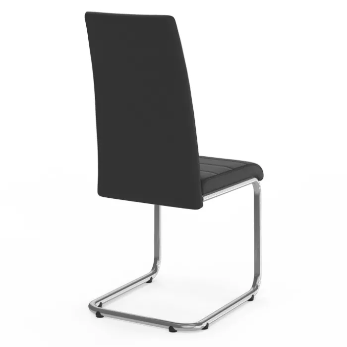 Chaises noires design pour salle à manger MIA