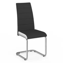 Chaises noires et blanches design pour salle à manger MIA