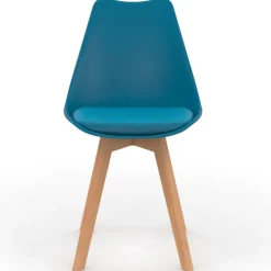 Chaises scandinaves 4 couleurs : gris foncé, gris clair, blanc et bleu