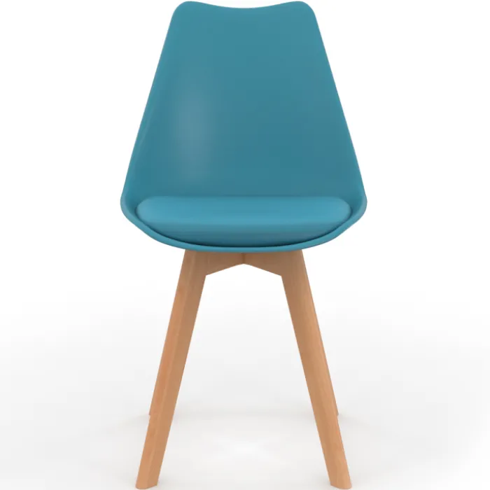 Chaises scandinaves 4 couleurs : pastel rose, blanc, gris clair et bleu