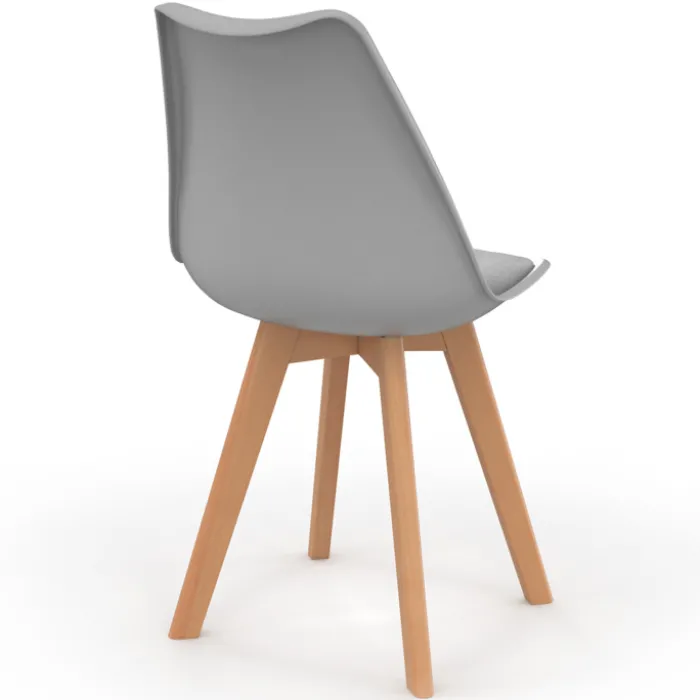Chaises scandinaves mix color rose, blanc, gris, bleu