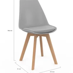 Chaises scandinaves mix color : gris, blanc, noir et patchworks