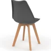 Chaises scandinaves mix color terracotta, gris, beige