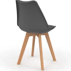 Chaises scandinaves mix color terracotta, gris, beige