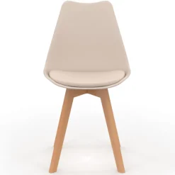 Chaises scandinaves mix color terracotta, gris, beige