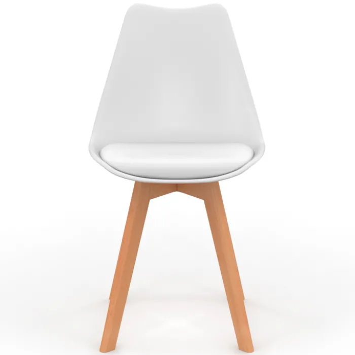 Chaises scandinaves mix color vertes, grises et blanches
