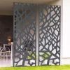 Claustra extérieur métal gris design