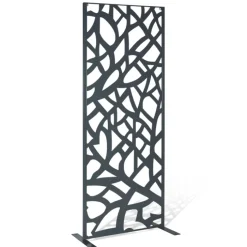 Claustra extérieur métal gris design