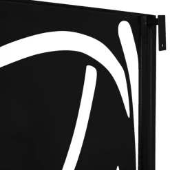 Claustra extérieur métal noir mat motif floral