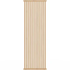 Cloison de séparation claustra 250 x 80 cm en tasseaux de bois coloris chêne