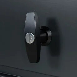 Coffre de rangement extérieur étanche en métal gris 350 L