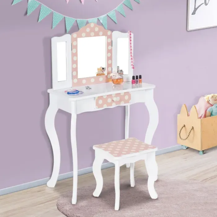 Coiffeuse enfant avec tiroirs