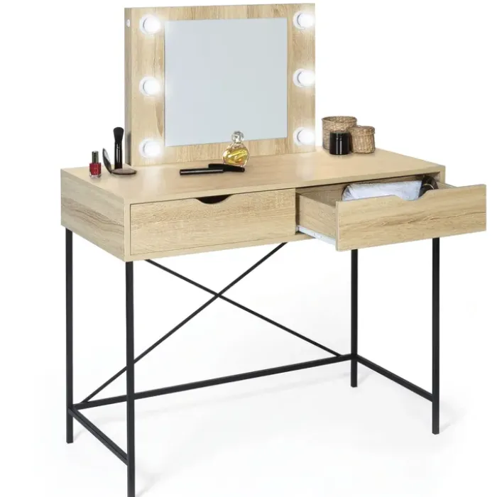 Coiffeuse industrielle avec éclairage
