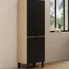 Colonne de cuisine hêtre et noir