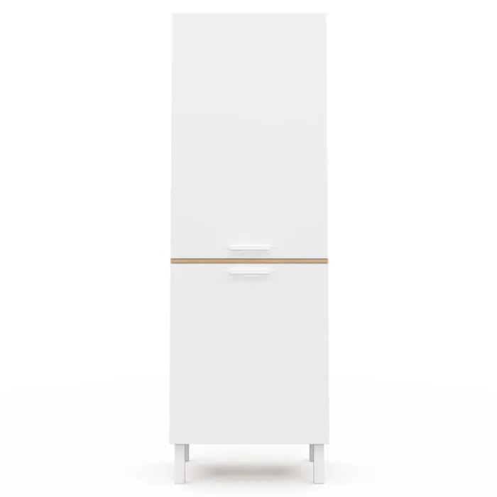 Colonne de cuisine hêtre et blanc