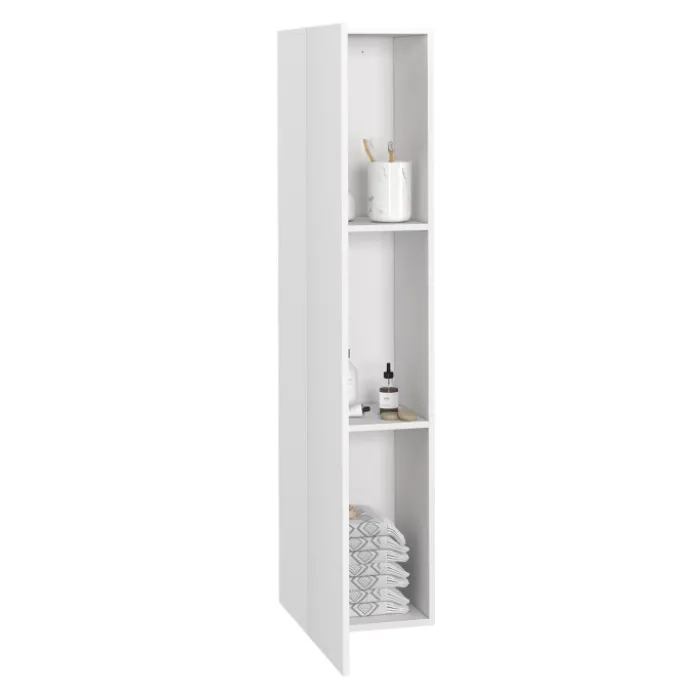 Colonne de rangement suspendue blanche