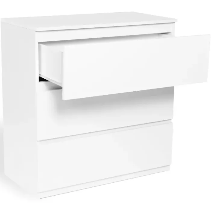 Commode 3 tiroirs blanche