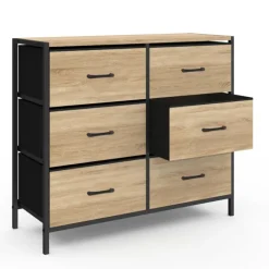 Commode 6 tiroirs en tissu industrielle