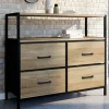 Commode industrielle 4 tiroirs en tissu