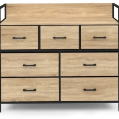 Commode industrielle avec 7 tiroirs en tissu