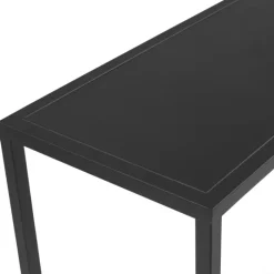 Console métal noir style industriel 80 cm